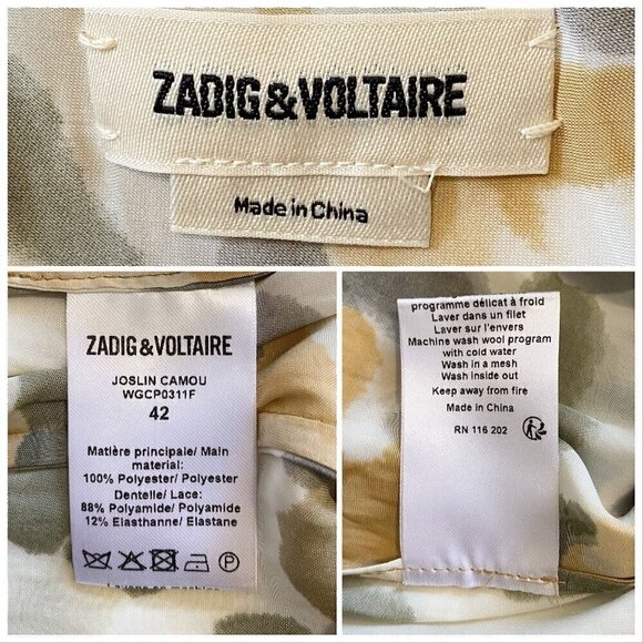 Zadig et‎ Voltaire Joslin Skirt, Camou Print, 42EU/M - Picture 5 of 15